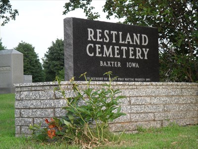Restland Cemetery Sign