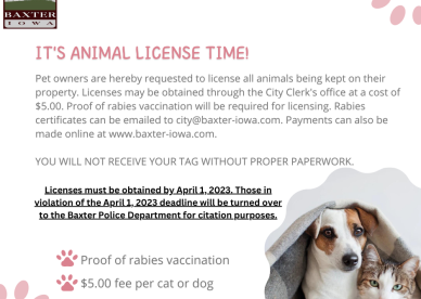 Animal Licenses